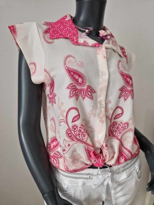 Blouse fuchia