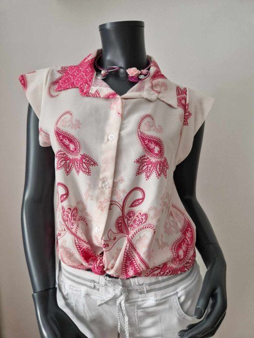 Blouse fuchia